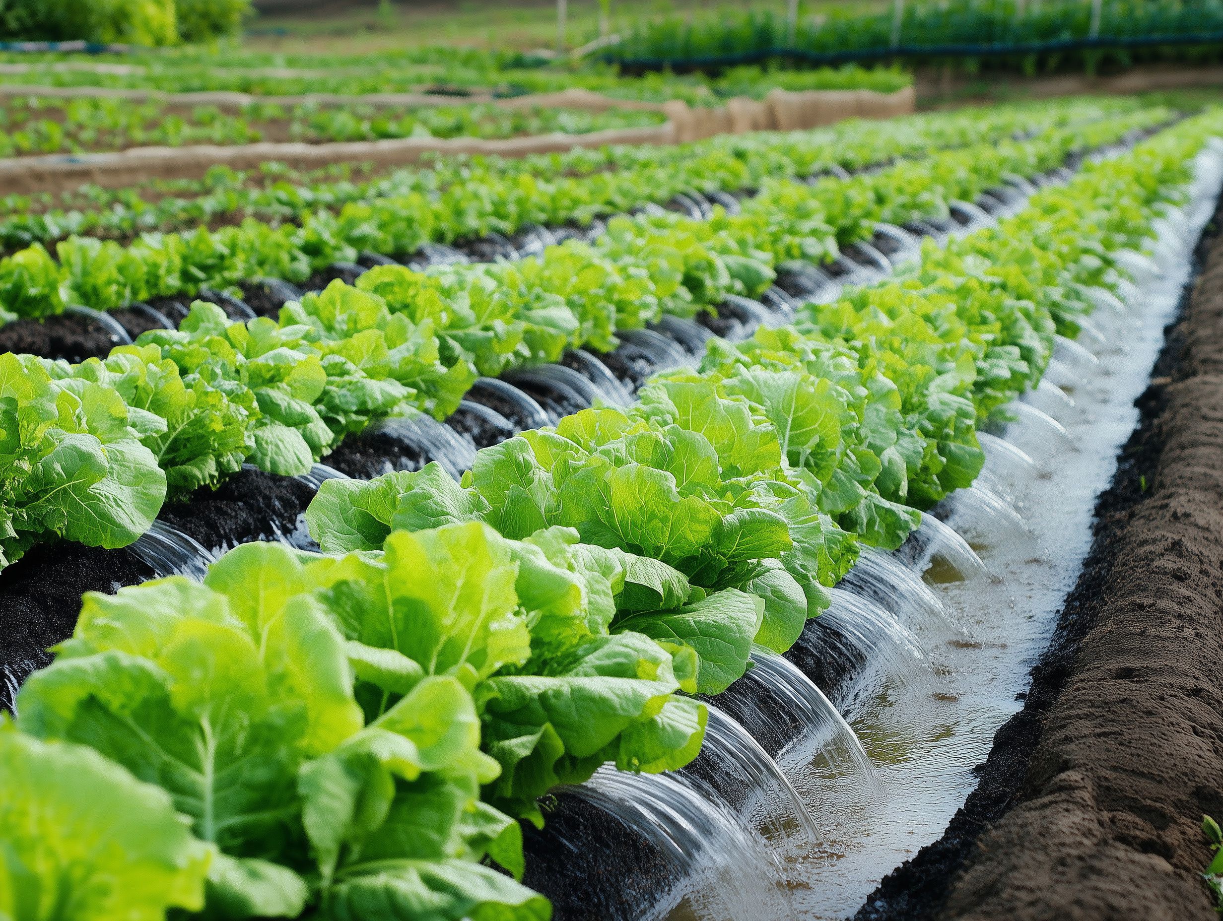 Hydroponische Salatfarm: Nachhaltige Landwirtschaft
